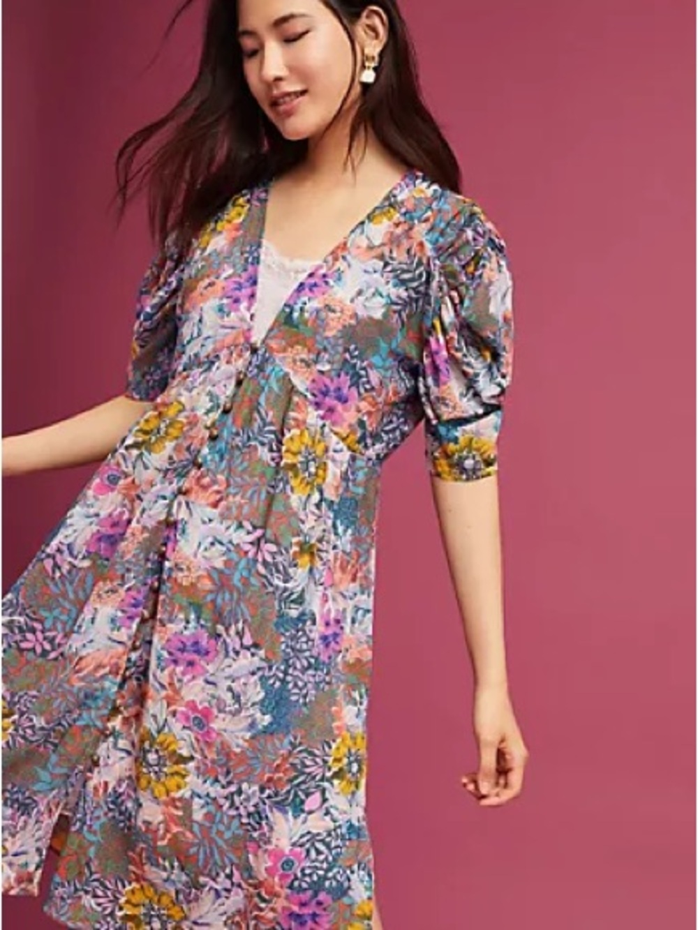 Anthropologie Akemi + Kin Valencia Dress